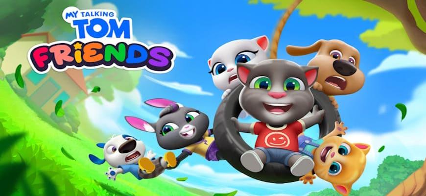 Мой Говорящий Том: Друзья [Мод: бесконечные деньги] на Android